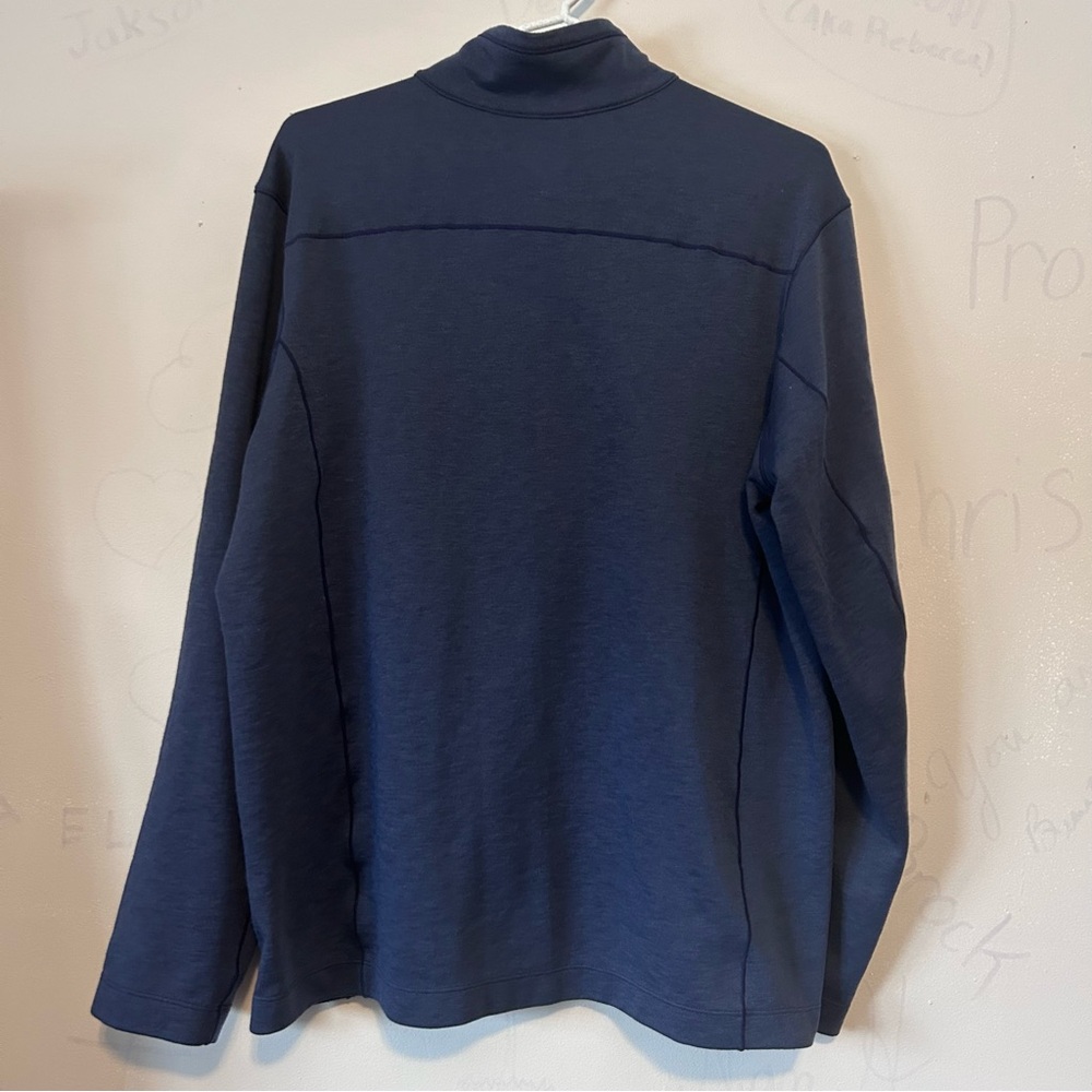 Outdoor Research Men’s Quarter 1/4 Zip‎ Large Long Sleeve Base Layer Navy Logo - Picture 4 of 7